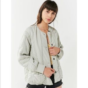 UO VINTAGE OVERDYED LINER JACKET